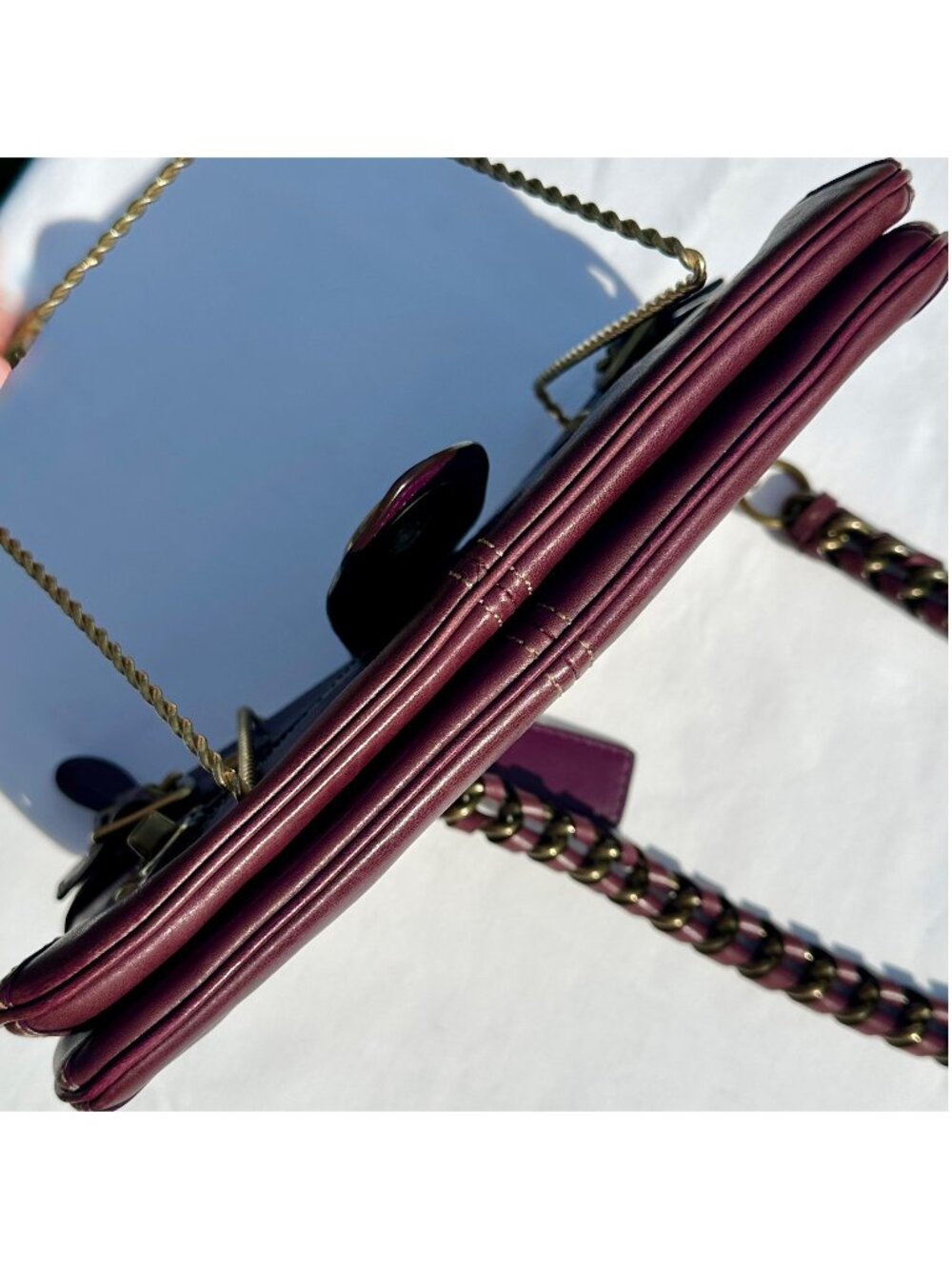 Coach Legacy Bridget Limited Ed 65th Anniv Purple Leather Shoulder Bag 11622 NWT - Picture 10 of 16